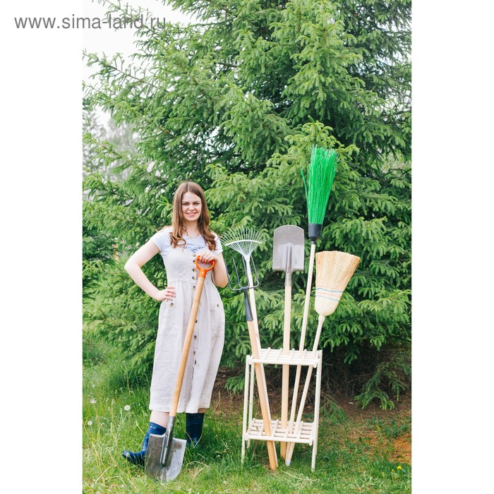 Держатель для садового инвентаря, напольный, под 20 инструментов, Greengo Держатель для садового инвентаря, напольный, под 20 инструментов, Greengo