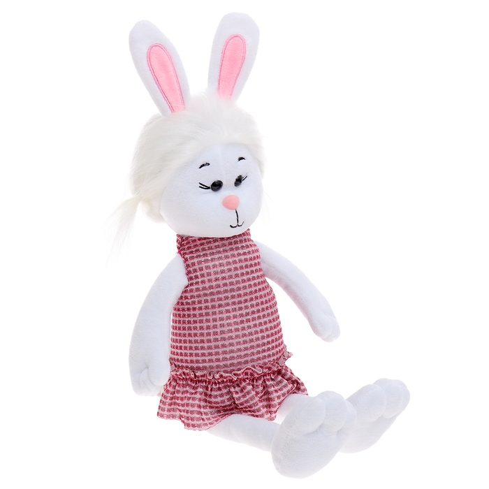 Мягкая игрушка «Зайка Зефирка в платье», 25 см