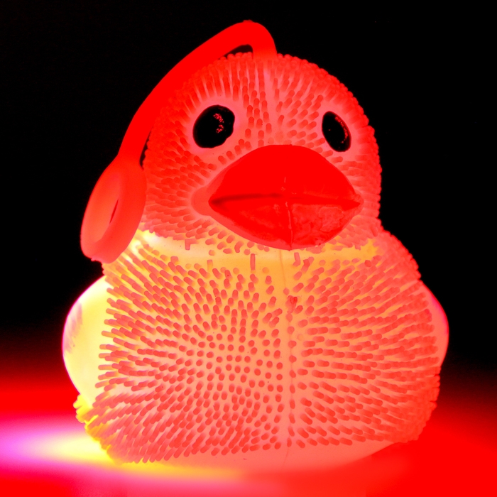 Мяч детский резиновый ёжка световой «Утята», цвета МИКС , в шоубоксе Мяч детский резиновый ёжка световой «Утята», цвета МИКС , в шоубоксе