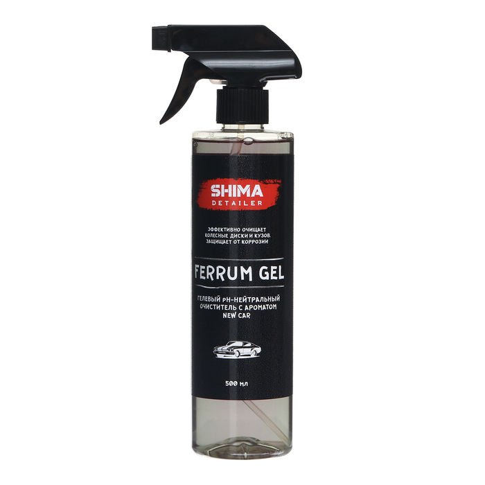 Очиститель дисков SHIMA DETAILER FERRUM GEL Ph-нейтральный, гелевый, новая машина, 500 мл Очиститель дисков SHIMA DETAILER FERRUM GEL Ph-нейтральный, гелевый, новая машина, 500 мл