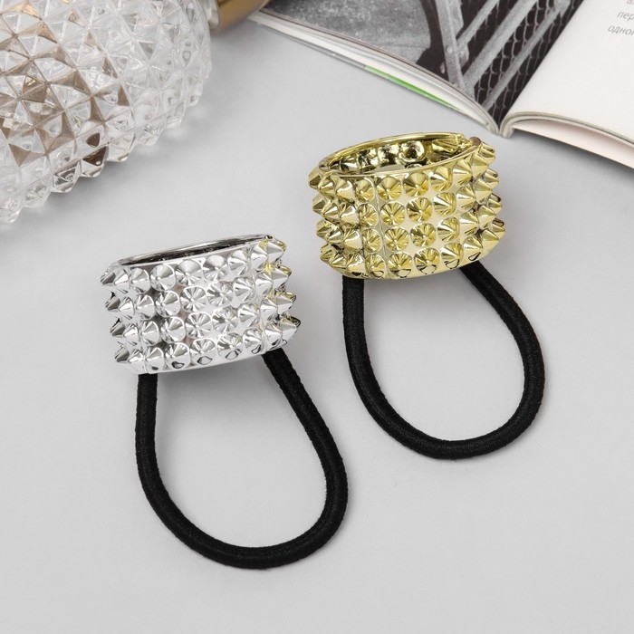 Резинка для волос Резинка для волос "Модная штучка" глянец рельеф, микс