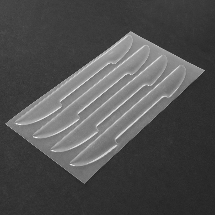 Накладка на двери, 15×1,7 см, противоударная, прозрачная, набор 4 шт Накладка на двери, 15×1,7 см, противоударная, прозрачная, набор 4 шт