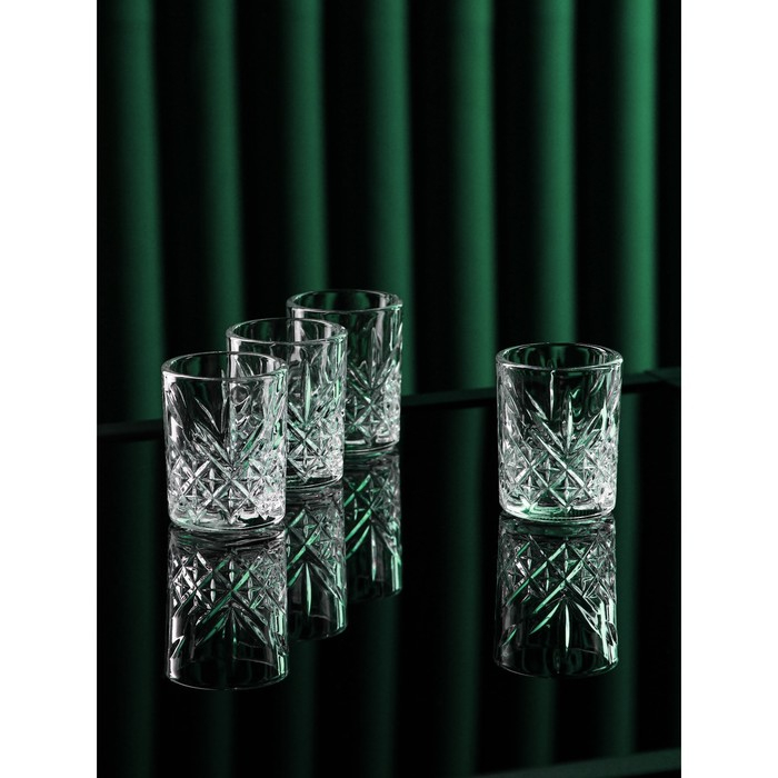 Набор стеклянных стопок Timeless, 62 мл, 4 шт Набор стеклянных стопок Timeless, 62 мл, 4 шт