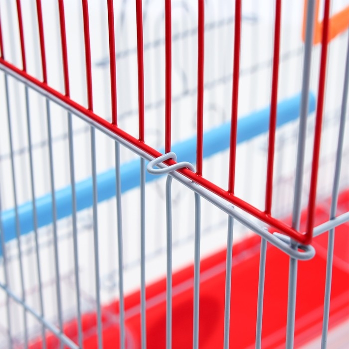 Клетка для птиц укомплектованная Bd-1/4f, 30 х 23 х 39 см, красная Клетка для птиц укомплектованная Bd-1/4f, 30 х 23 х 39 см, красная