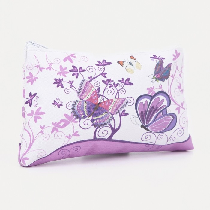 Косметичка на молнии, цвет фиолетовый Косметичка на молнии, цвет фиолетовый