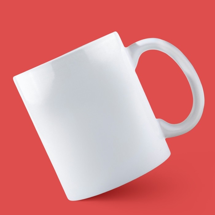 Кружка керамическая «Птичка», 320 мл, цвет белый Кружка керамическая «Птичка», 320 мл, цвет белый