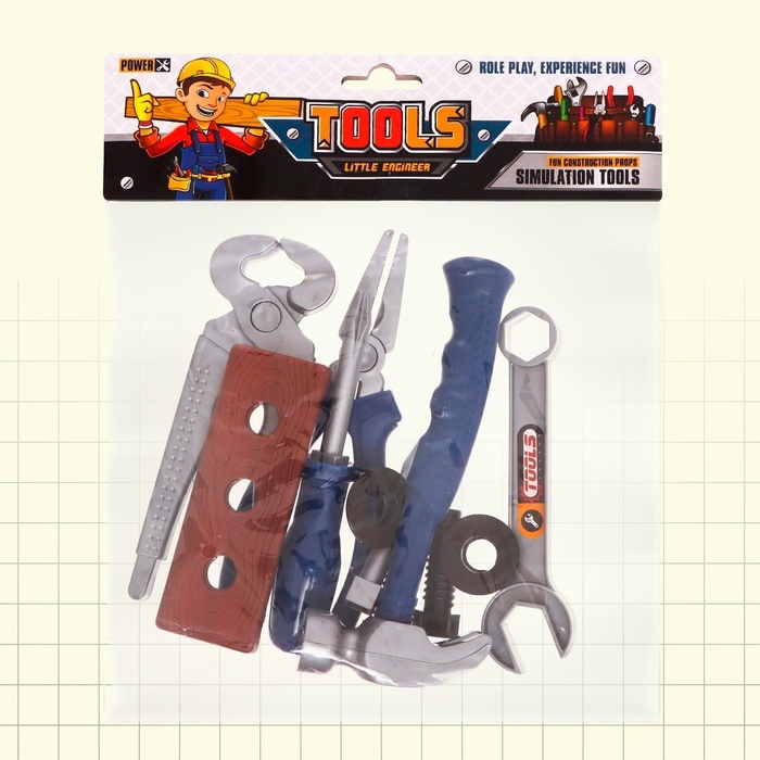 Набор инструментов «Столяр», 11 предметов, цвет МИКС Набор инструментов «Столяр», 11 предметов, цвет МИКС