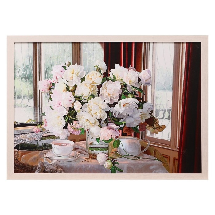 Картина  Картина "Букет на столе" 56*76 см, рама микс
