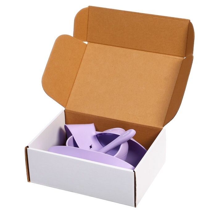 Набор для кормления, пищевой силикон, цвет сиреневый Набор для кормления, пищевой силикон, цвет сиреневый