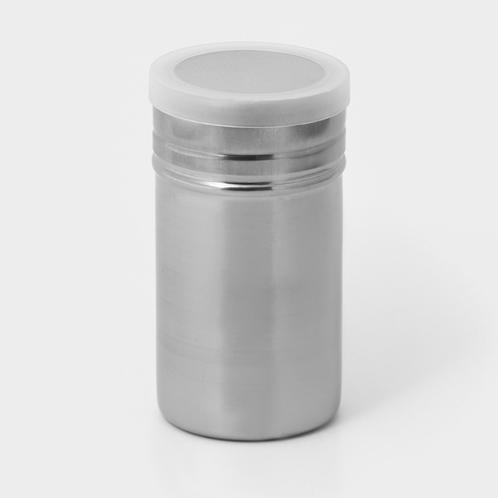 Диспенсер для сахарной пудры Доляна, 300 мл, 7×12,6 см, цвет хромированный Диспенсер для сахарной пудры Доляна, 300 мл, 7×12,6 см, цвет хромированный