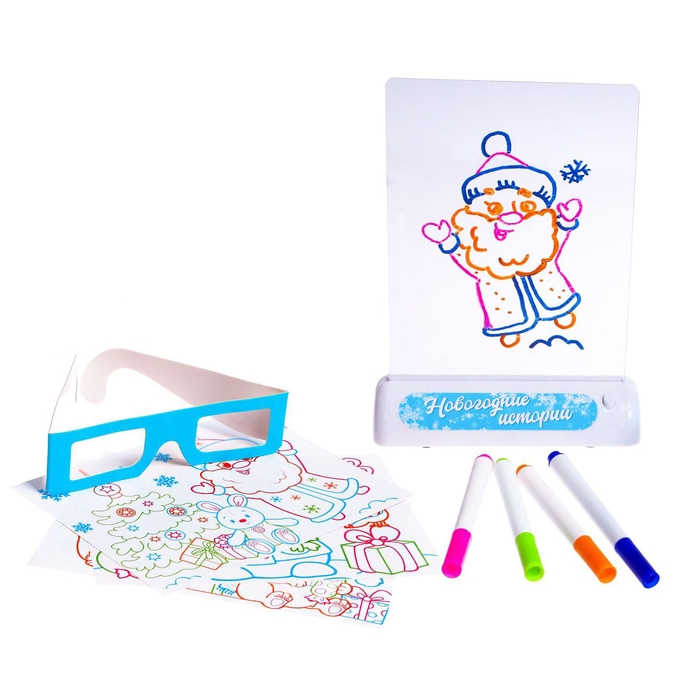 3D доска для рисования «Новогодние истории», свет, в пакете 3D доска для рисования «Новогодние истории», свет, в пакете