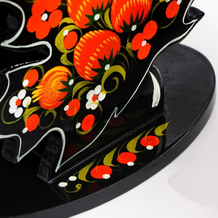 Салфетница «Клён», 12х12 см, хохлома Салфетница «Клён», 12х12 см, хохлома