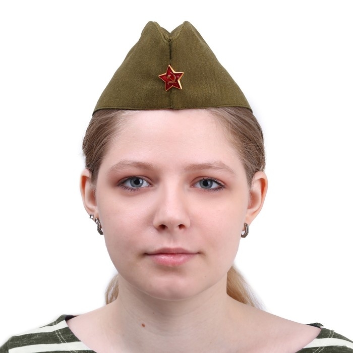 Пилотка со звездой, р. 56 см Пилотка со звездой, р. 56 см