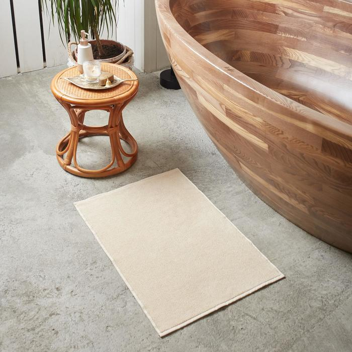 Коврик махровый  Коврик махровый "Этель" Organic Beige 50х70 см, 100% хл, 550гр/м2