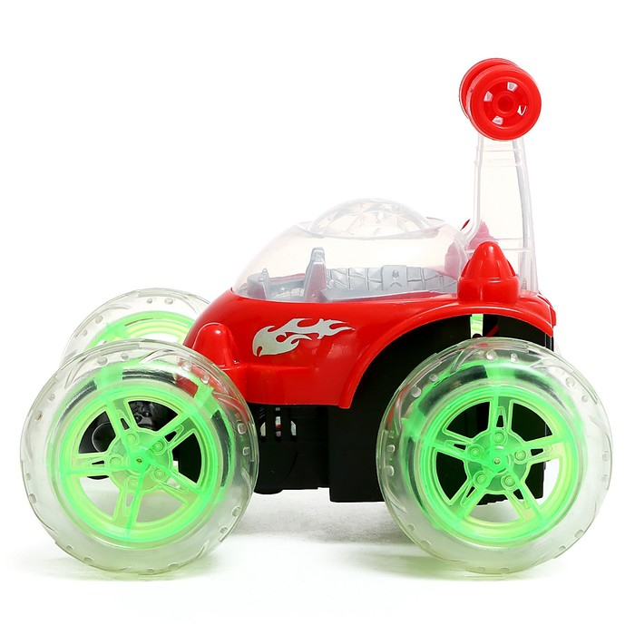 Перевёртыш радиоуправляемый «Трюкач», подсветка колёс, работает от аккумулятора, цвета МИКС Перевёртыш радиоуправляемый «Трюкач», подсветка колёс, работает от аккумулятора, цвета МИКС