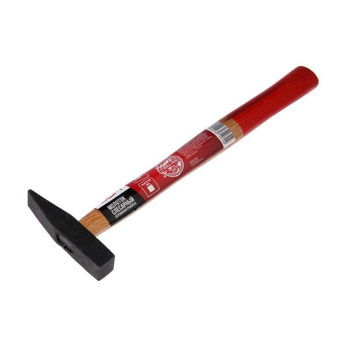 Молоток слесарный ЛОМ, квадратный боек, деревянная рукоятка, 200 г Молоток слесарный ЛОМ, квадратный боек, деревянная рукоятка, 200 г