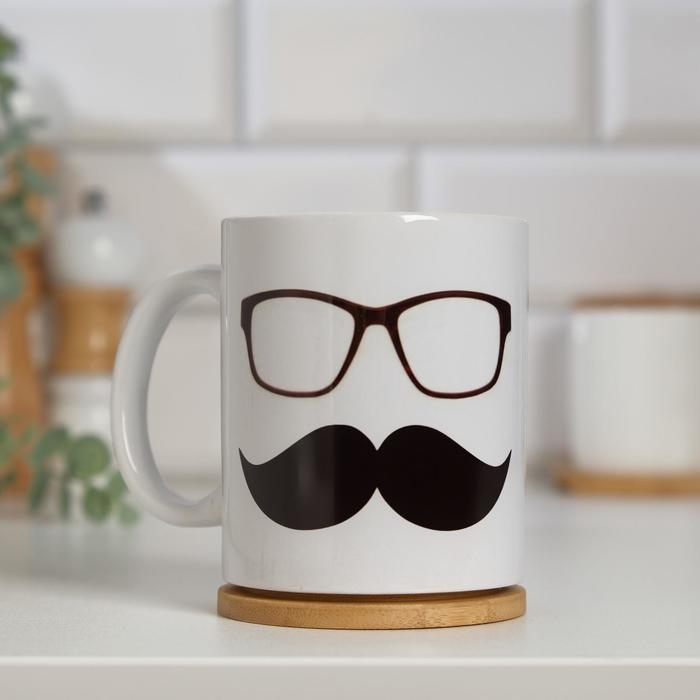 Кружка чайная керамическая Кружка чайная керамическая "Папа может всё что угодно"