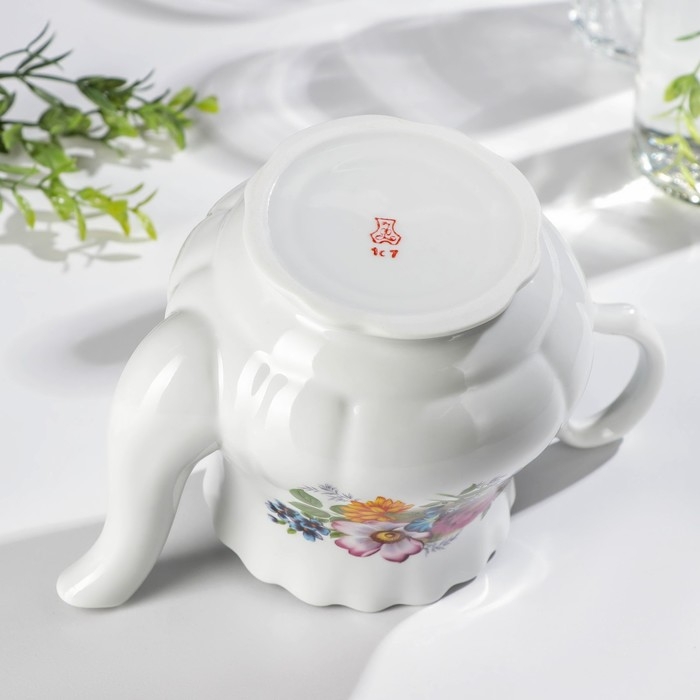 Чайник фарфоровый «Букет цветов», 800 мл Чайник фарфоровый «Букет цветов», 800 мл