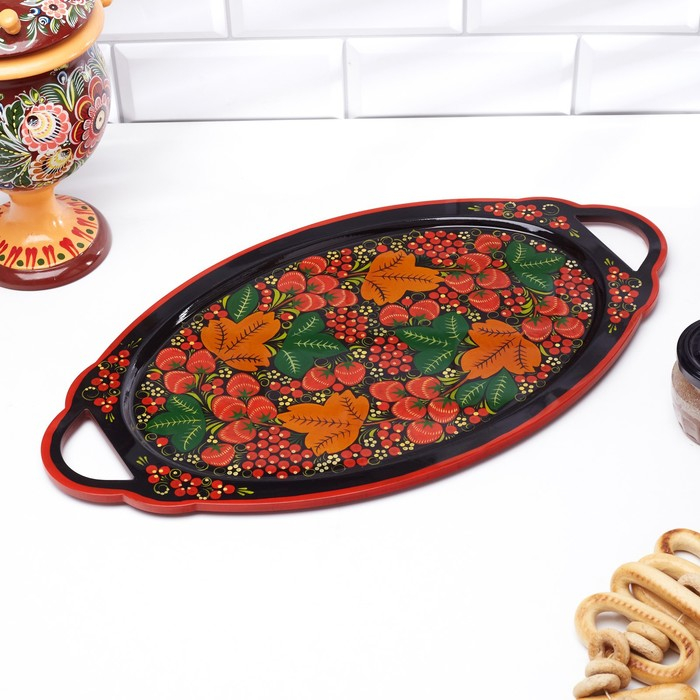 Поднос «Керженский», большой,хохлома Поднос «Керженский», большой,хохлома