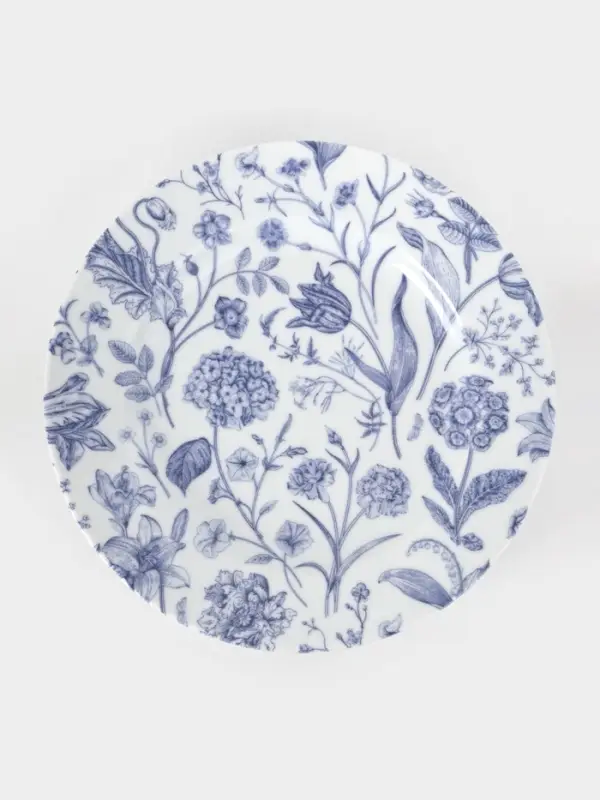 Тарелка Добрушский завод &laquo;Беатриче&raquo;, d=24 см, фарфор, синяя