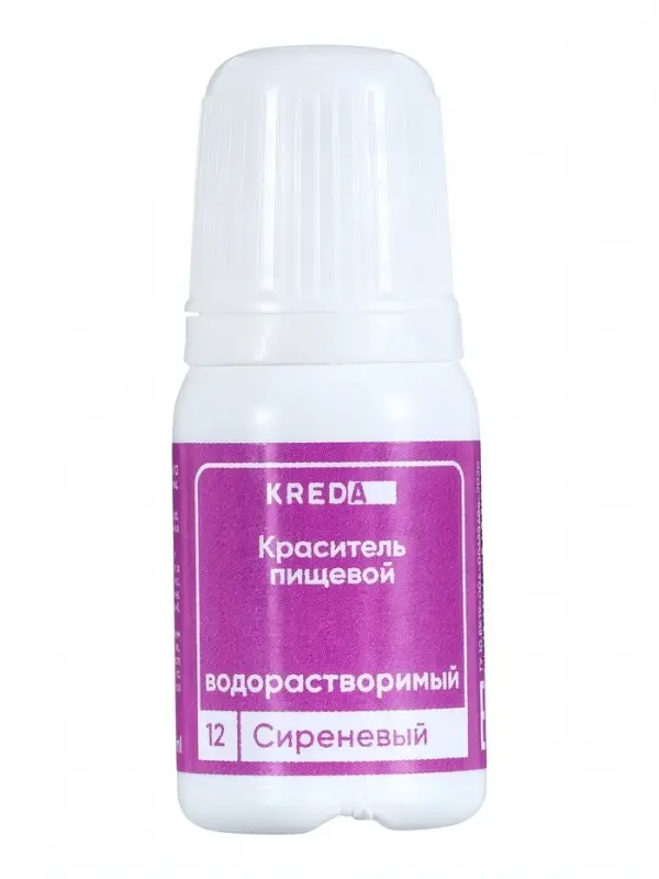 Краситель пищевой Prime-gel, водорастворимый, сиреневый, 10 мл