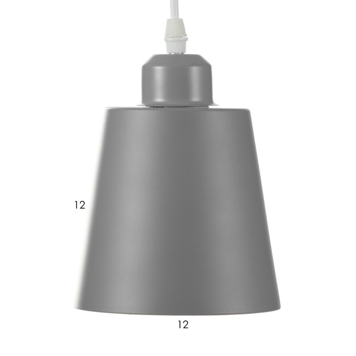 Светильник BayerLux Подвес "Цилиндр" 1x40Вт E27 серый 13х13х16-96 см