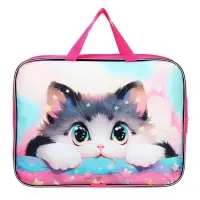 Папка для труда, А4, текстильная, 35&times;27&times;7 см &laquo;Котик корея&raquo;