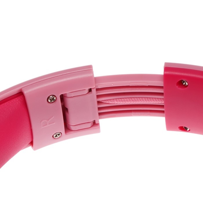 Детские наушники Perfeo KIDS, беспроводные,полноразмерные,микрофон, BT 5.0, 300 мАч, розовые