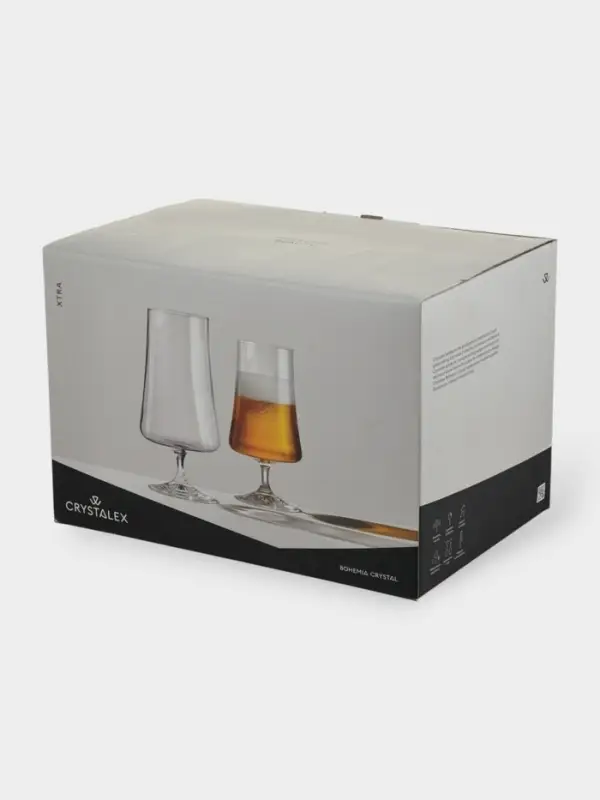 Набор бокалов для пива &laquo;Экстра&raquo;, 500 мл, 6 шт., хрустальное стекло, прозрачный