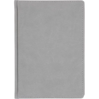 Ежедневник недатированный А5+, 136л, VELVET светло-серый  3-115/28