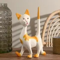 Сувенир дерево "Кошечка" с оранжевым 17х27х7 см Сувенир дерево "Кошечка" с оранжевым 17х27х7 см