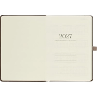 Ежедневник датированный 2027 IF 140x200мм 176л тверд с рез Шанс I1916/brown