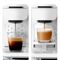 Кофеварка «2 в 1» рожковая капсульная КТ-7253 - 1350 Вт Кофеварка «2 в 1» рожковая капсульная КТ-7253 - 1350 Вт