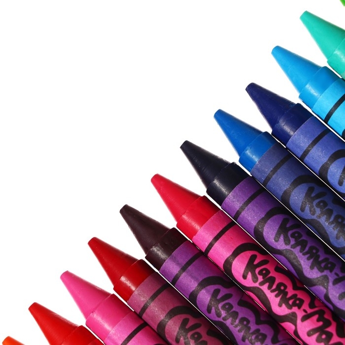 Карандаши восковые 24 цветов  Карандаши восковые 24 цветов "Каляка-Маляка", утолщенные 11 мм, круглые