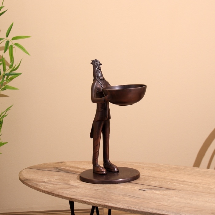 Чаша Чаша "Петушок угощает" алюминий 21х25х41 см