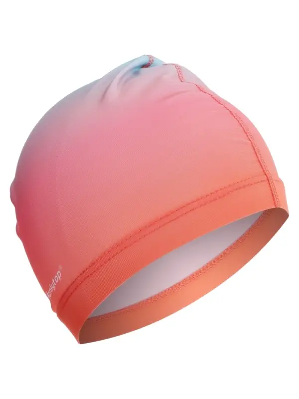 Шапочка для плавания взрослая ONLYTOP Gradient, тканевая, обхват 54-60 см