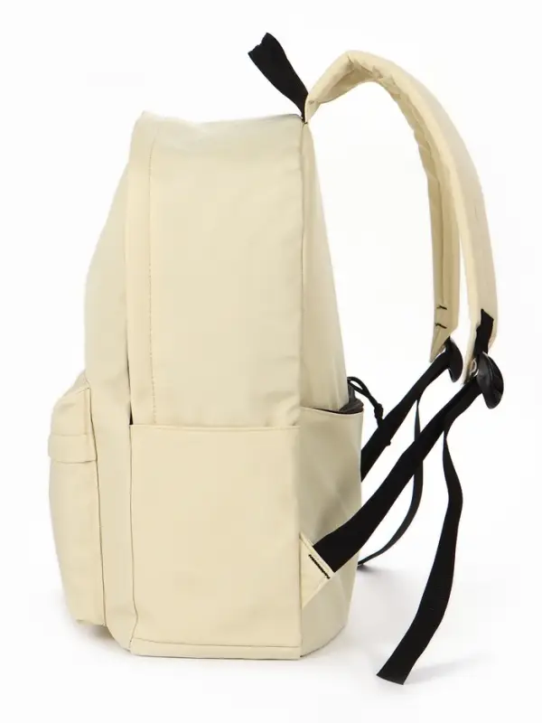 Рюкзак школьный, 1 отделение, 4 кармана, 30&times;12&times;40 см, сливочный