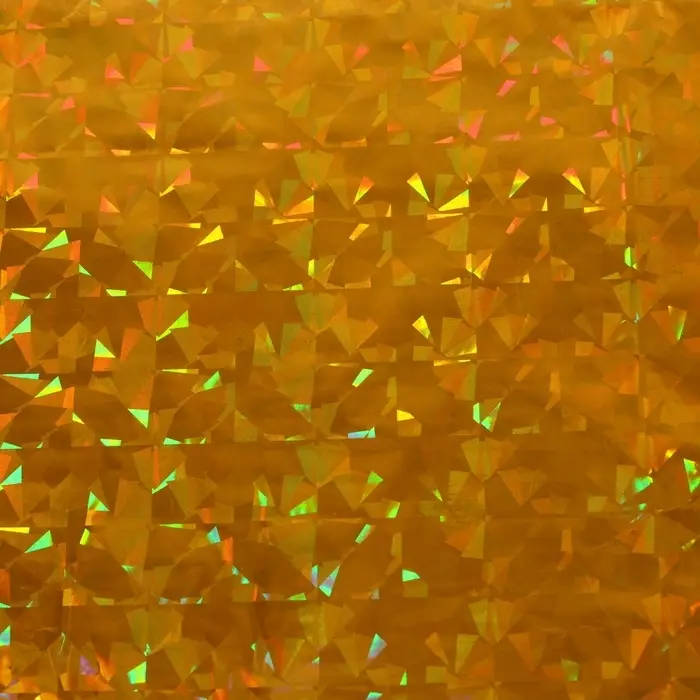 Пленка голографическая, «Калейдоскоп», золотая, 70 см × 1 м