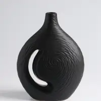 Ваза «Невада», 23×16.5 см, керамика, чёрная Ваза «Невада», 23×16.5 см, керамика, чёрная