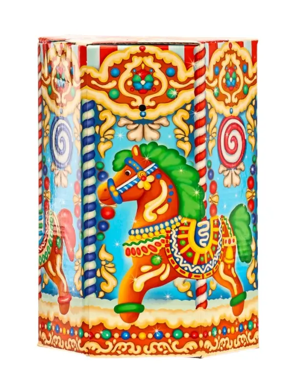 Подарок в картонной упаковке ПРЯНИЧНАЯ КАРУСЕЛЬ 1000 гр