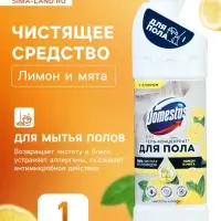 Средство для мытья полов Domestos, &laquo;Лимон и мята&raquo;, 1 л