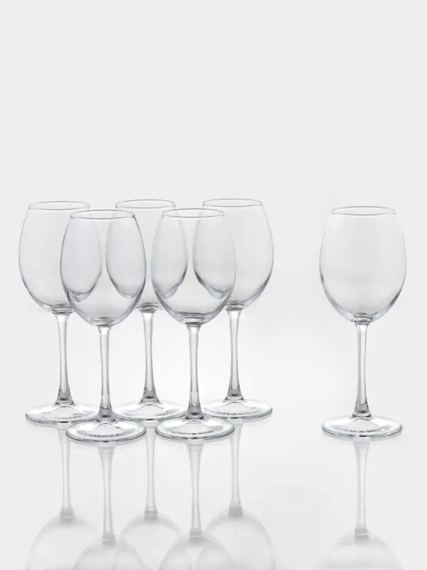 Набор бокалов для красного вина Paşabah&ccedil;e Enoteca, 440 мл, 6 шт., стекло, прозрачный