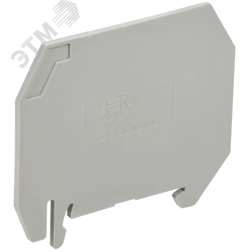 ARMAFIX Разделитель PPCY2.5/10 для колодок клеммных CY2.5-CY10 серый IEK
