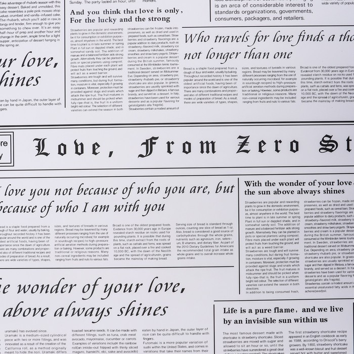 Плёнка матовая двухсторонняя "Газета на белом" сиреневый, 0,58 х 10 м