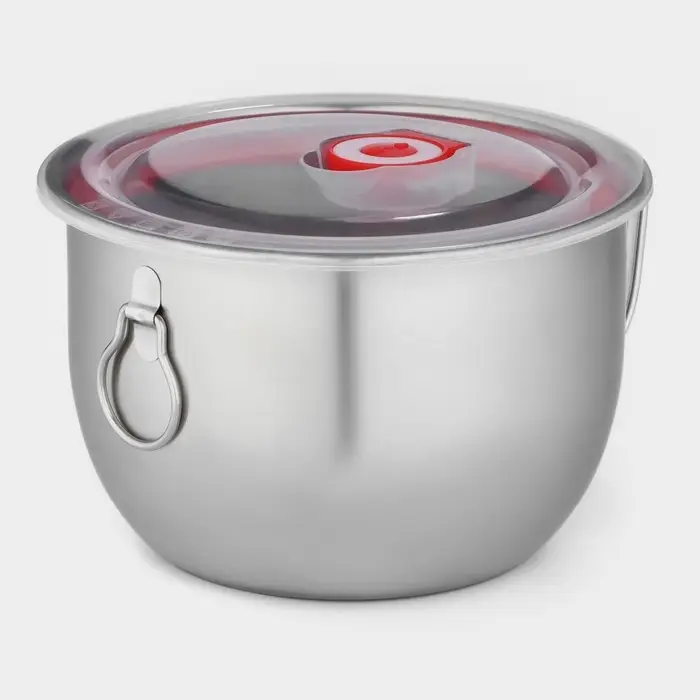 Кружка из нержавеющей стали с вакуумной крышкой, 1.3 л, d=15 см