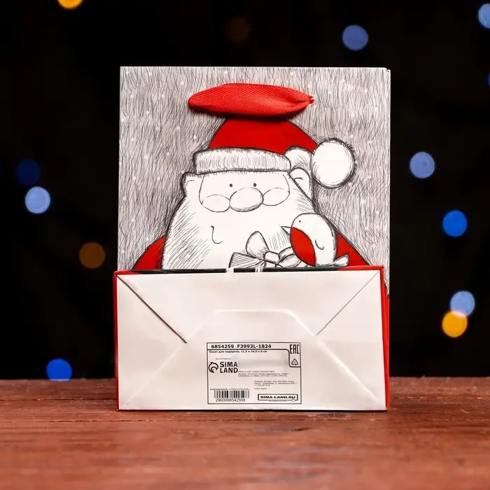 Пакет ламинированный «Подарки Деда Мороза» 11,5 х 14,5 х 6 см Пакет ламинированный «Подарки Деда Мороза» 11,5 х 14,5 х 6 см