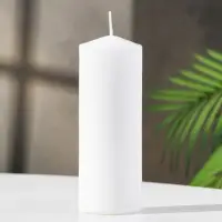 Свеча - цилиндр, 5&times;15 см, белая