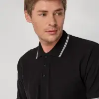 Рубашка поло Virma Stripes, черная, размер S
