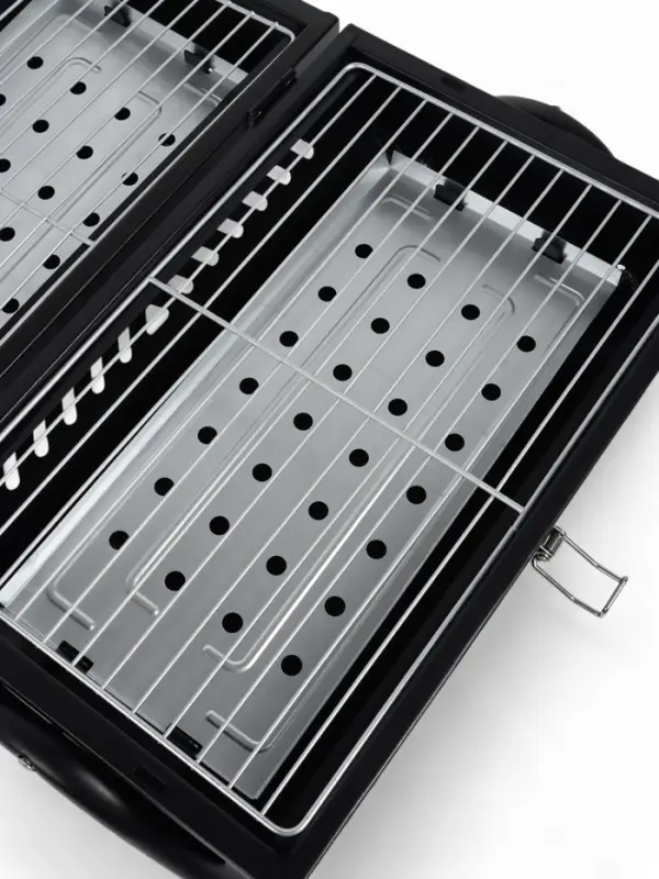 Гриль коптильня, 38×25×35 см, чёрная