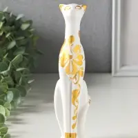 Фигура керамика &laquo;Кошка Багира&raquo;, 20 см, белый